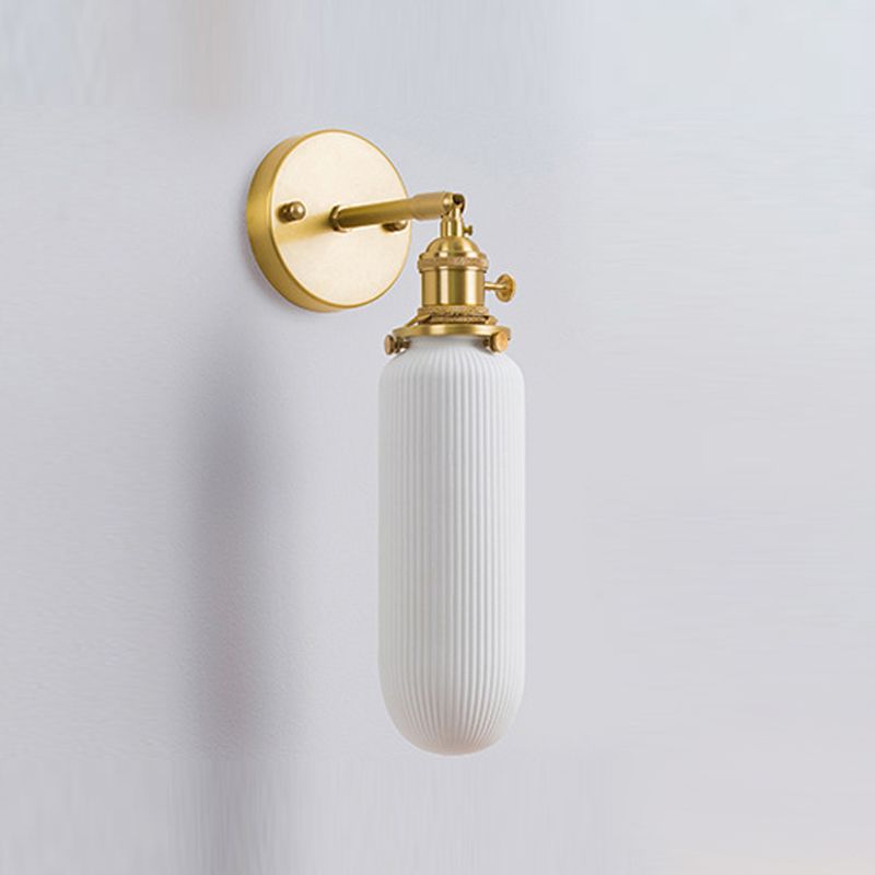 Sentón de vidrio pared apliques moderno 1 cabeza de pared montada en la pared