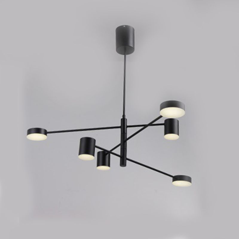 Moderne stijl LED kroonluchter licht Multi Light Metal hanglamp voor woonkamer