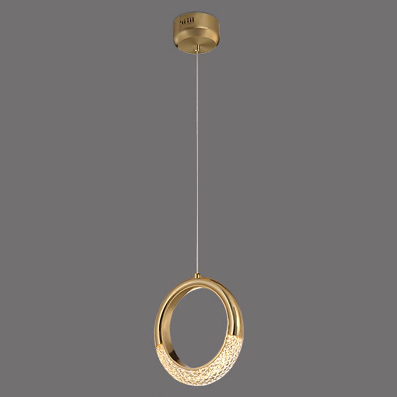 Gold Metal Hanging Light Postmodern Style Pendant Light Hanging Light for Clothing Shop