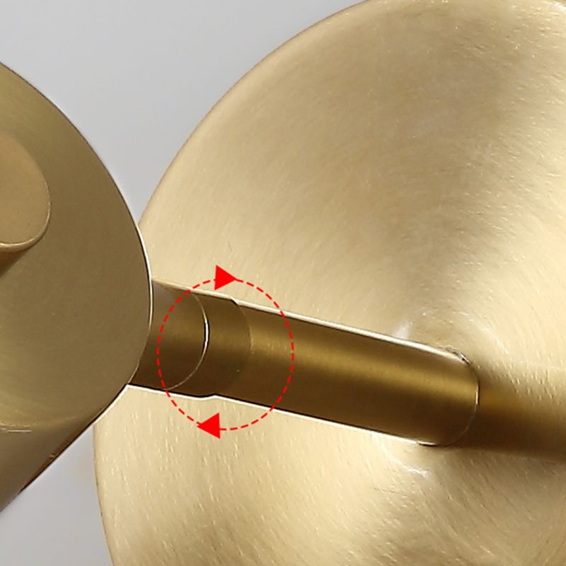 Illuminazione a parete cilindrica illuminazione in stile moderno in metallo fullpy per camera da letto