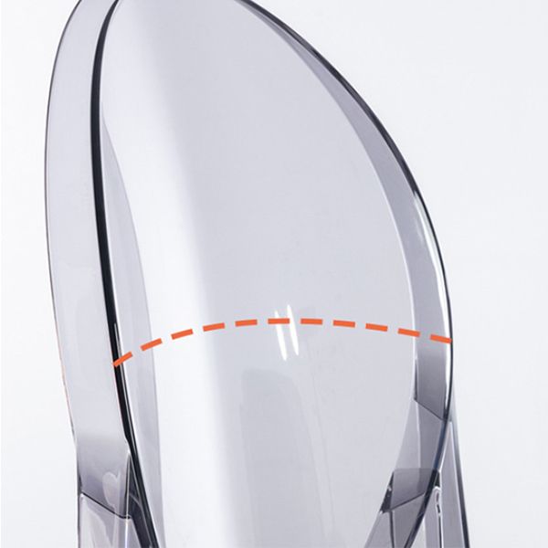 Industrial Acrylic Counter Height Stools 4 Legs Bar Stool for Indoor