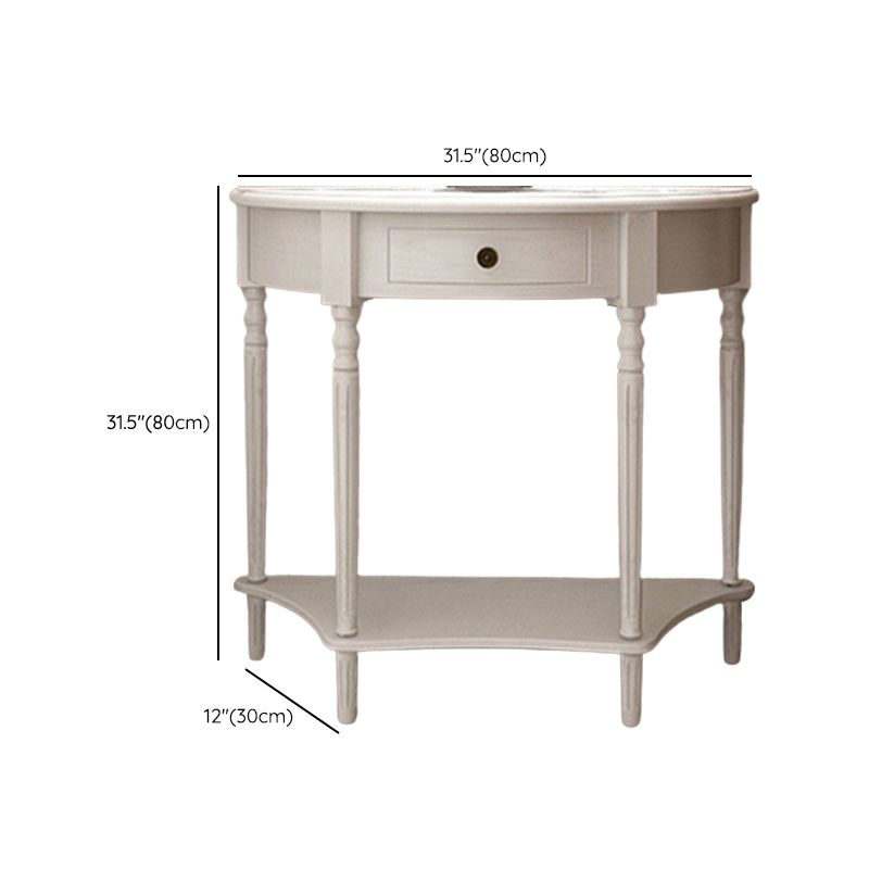 Mid-Century Modern Console Table Wooden Accent Table for Hall