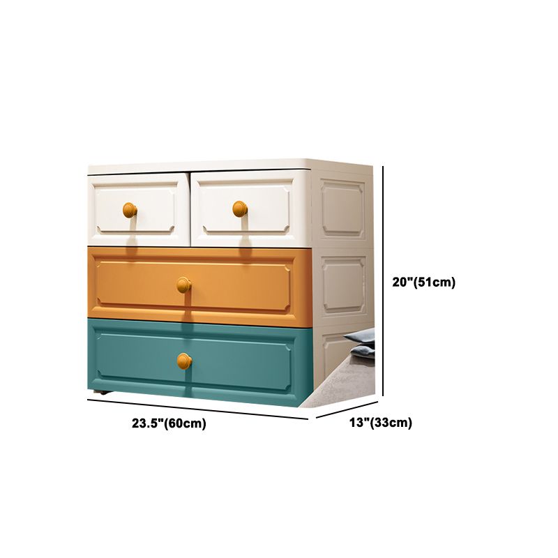 Contemporary Wardrobe Closet with Drawer Plastic Wardrobe Cabinet