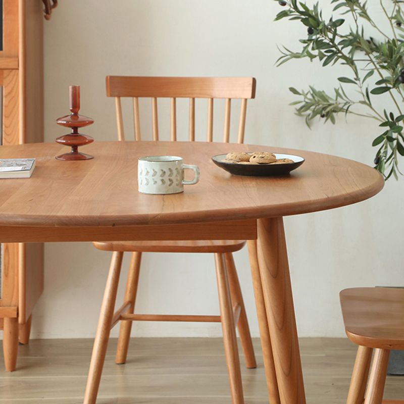 Round Pine vaste houten tafel moderne eettafel met 4 poten voor restaurant