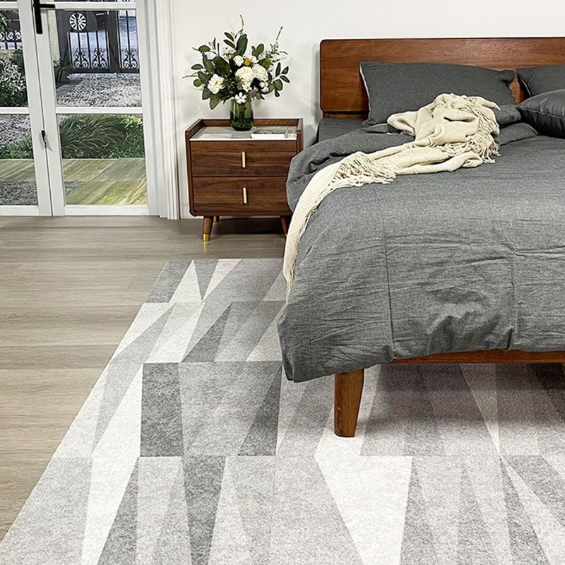 Modern Carpet Tiles Geometric Print Square Stain Resistant Carpet Tiles