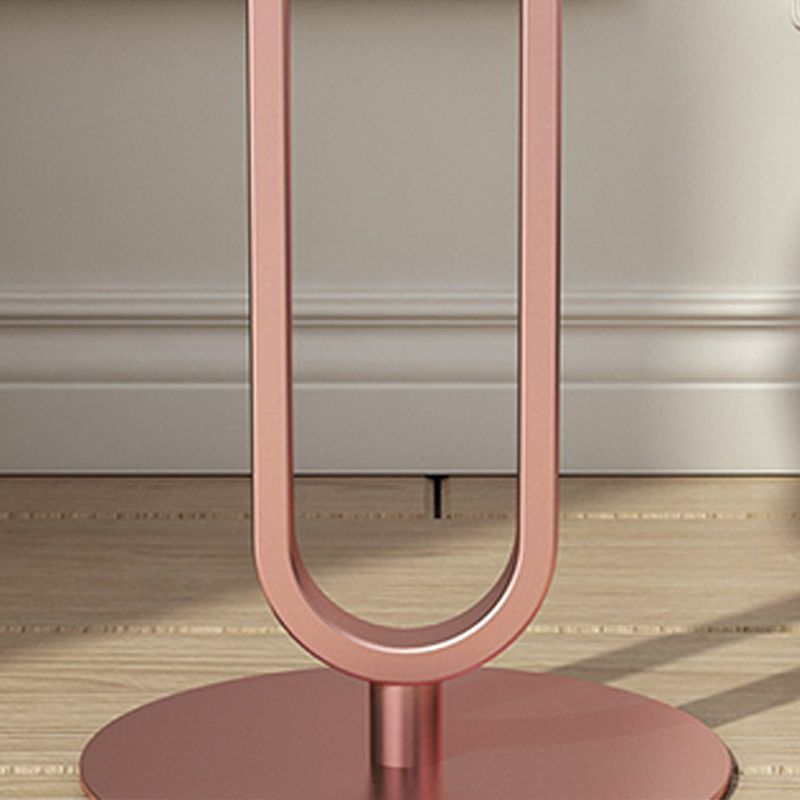 Minimalist Round Corner Table Pedestal Sofa Side Table for Living Room