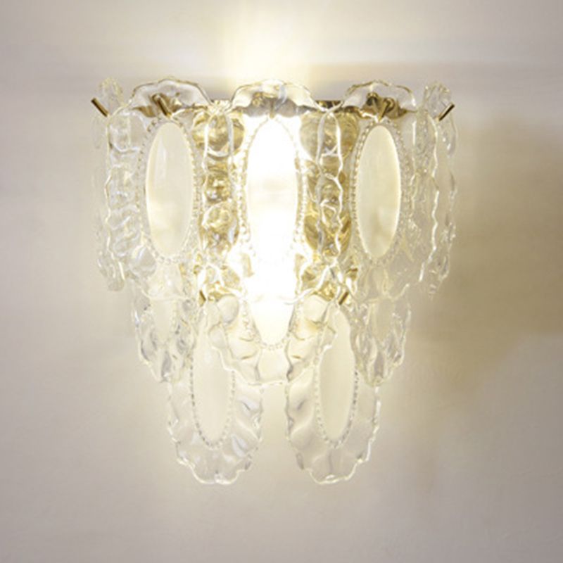 Nordic Wall Light Fixture Creative Wall Light Sconce with Glass Shade for Bedroom