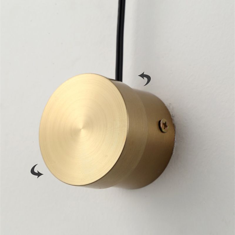 Nordic Style Metal Wall Light Geometric Rotatable LED Wall Sconce for Living Room