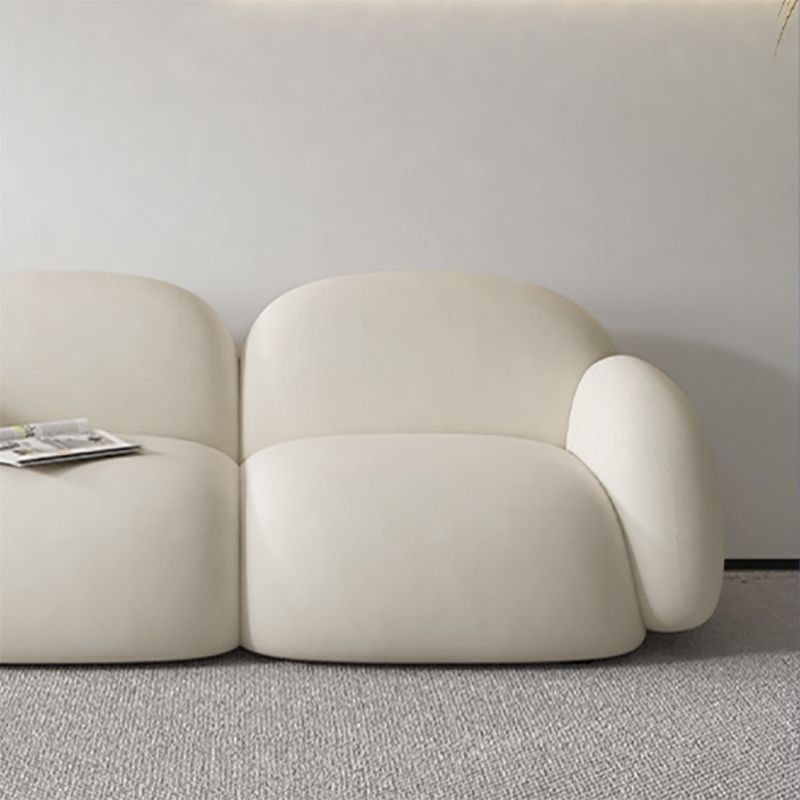 Contemporary Cushions Rolled Arm Living Room Stationary Settee