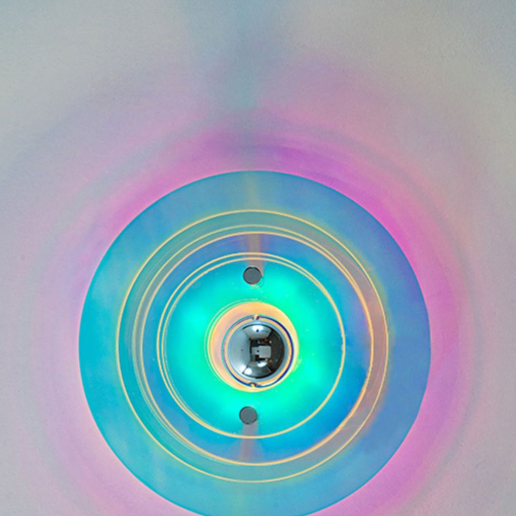 Multi-Layer Wall Sconce Lamp Nordic Acrylic 1-Light Bedroom Wall Light Fixture