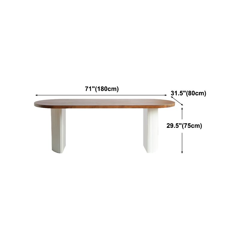 Contemporary Style Dining Table Solid Wood Dinette Table for Home Kitchen