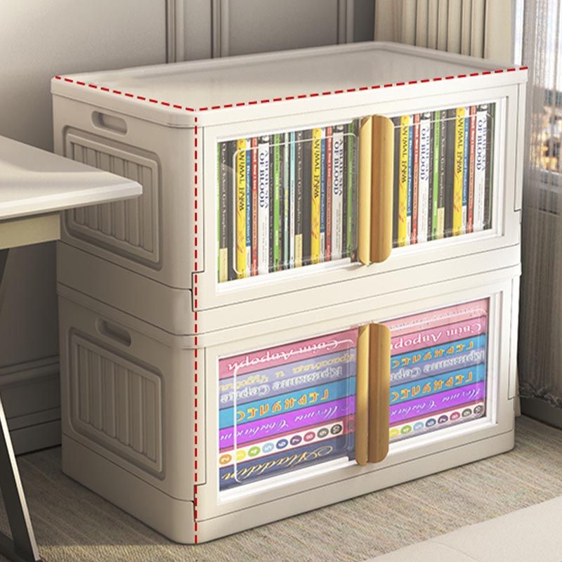 Contemporary Style Non-Hanging Armoire Plastic Bedroom Wardrobe Closet