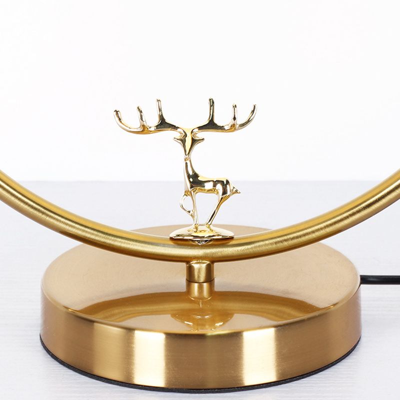 Lampade da tavolo notturno moderna Sfera vetro 1 lampada da comodino leggero in oro per camera da letto