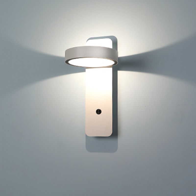 Lampade a 1 luci di minimalismo Light Frepfurs Sconce lampade da parete in ferro per camera da letto