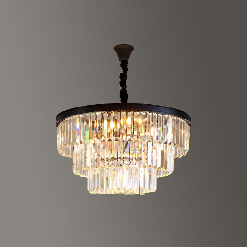 Modern Geometric Chandelier Lights Crystal Chandelier Lighting Fixtures for Living Room