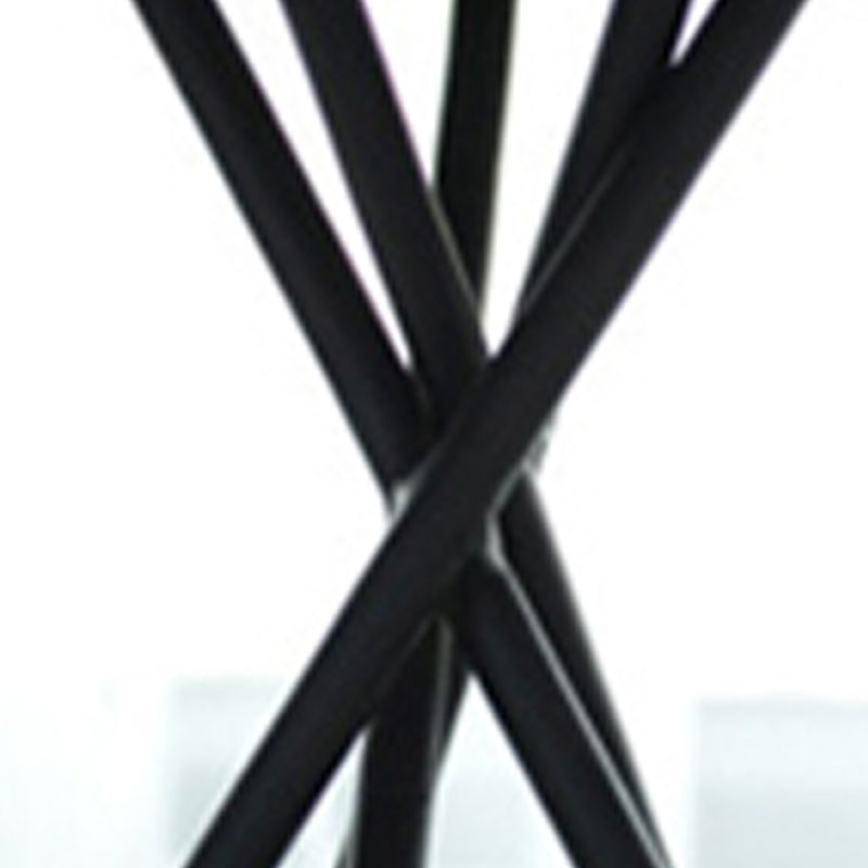 Mid-Century Modern Iron Coffee Table Cross Legs Cocktail Table for Home