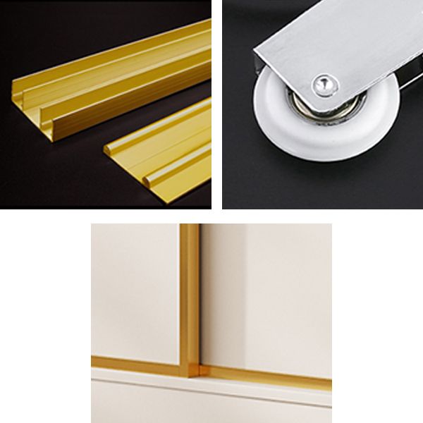 Modern Wardrobe Armoire with Garment Rod Wood Wardrobe Cabinet