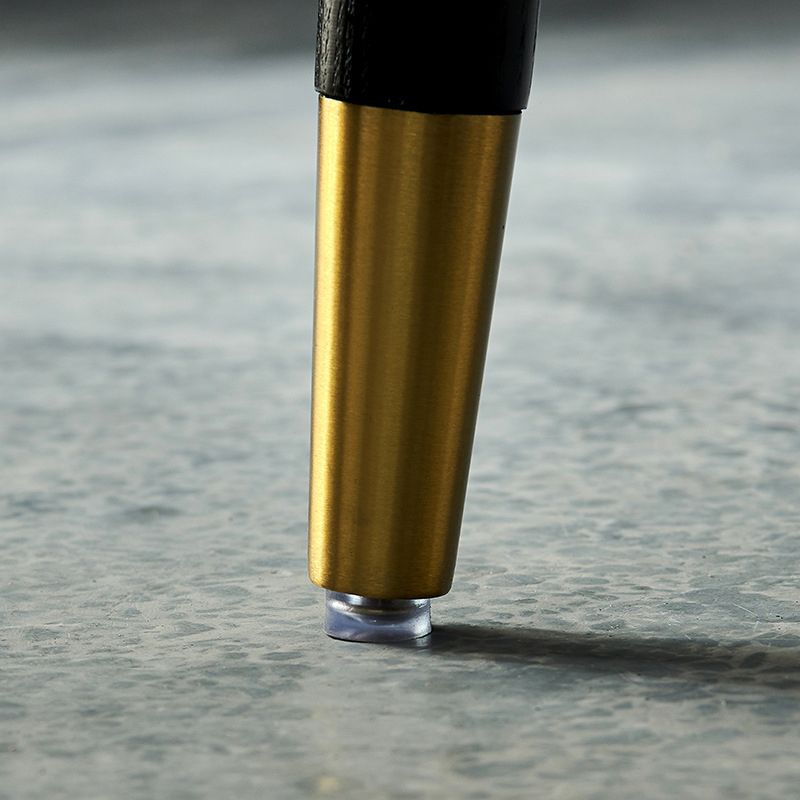 Glam Kitchen Dining Chairs Upholstered Side Chairs with Wood Legs