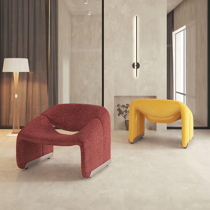 Contemporary Solid Color Side Chair Fixed Back Bedroom Side Chair