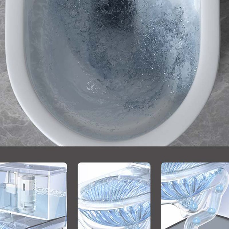 Contemporary White Ceramic Toilet Bowl Floor Mounted Urine Toilet for Washroom