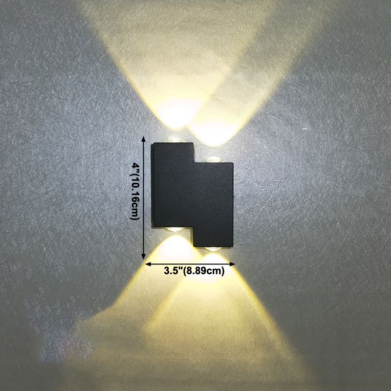 Multi-Light Fold Wall Sconce Lights Contemporary Style Metal Wall Washer Sconce