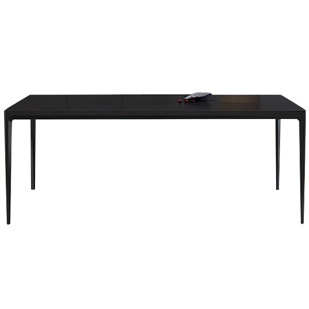 Mesa de comedor de piedra sinterizada estilo moderno de 4 patas mesa base rectángulo para el hogar