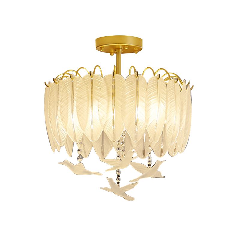 Nordic Ceiling Lamp Creative Glass Shade Flush Mount Light Fixture
