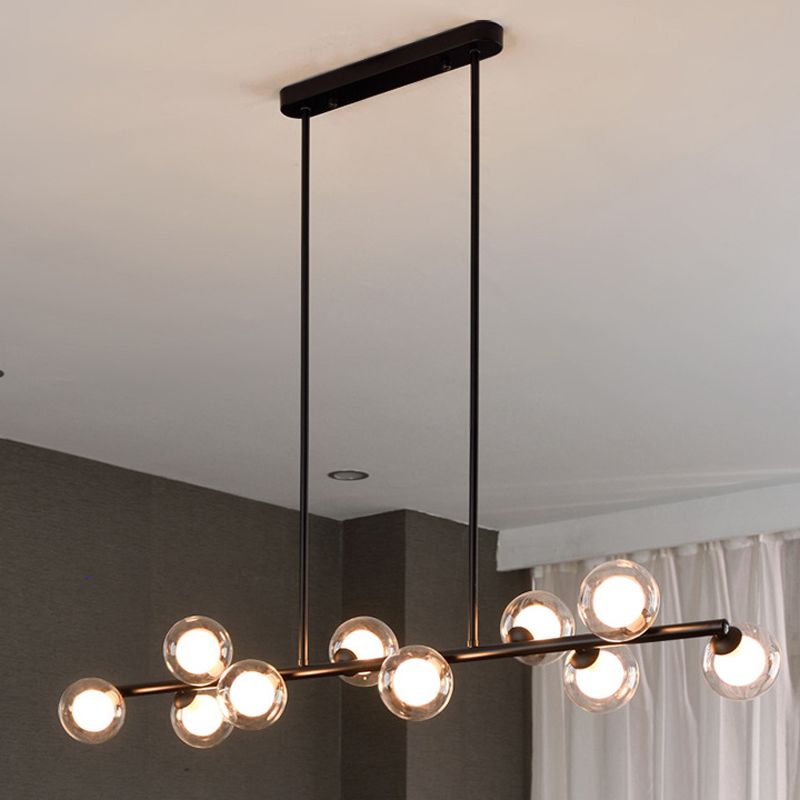 Modern Style Globe Shade Island Pendants Glass Pendant Lights for Dining Room