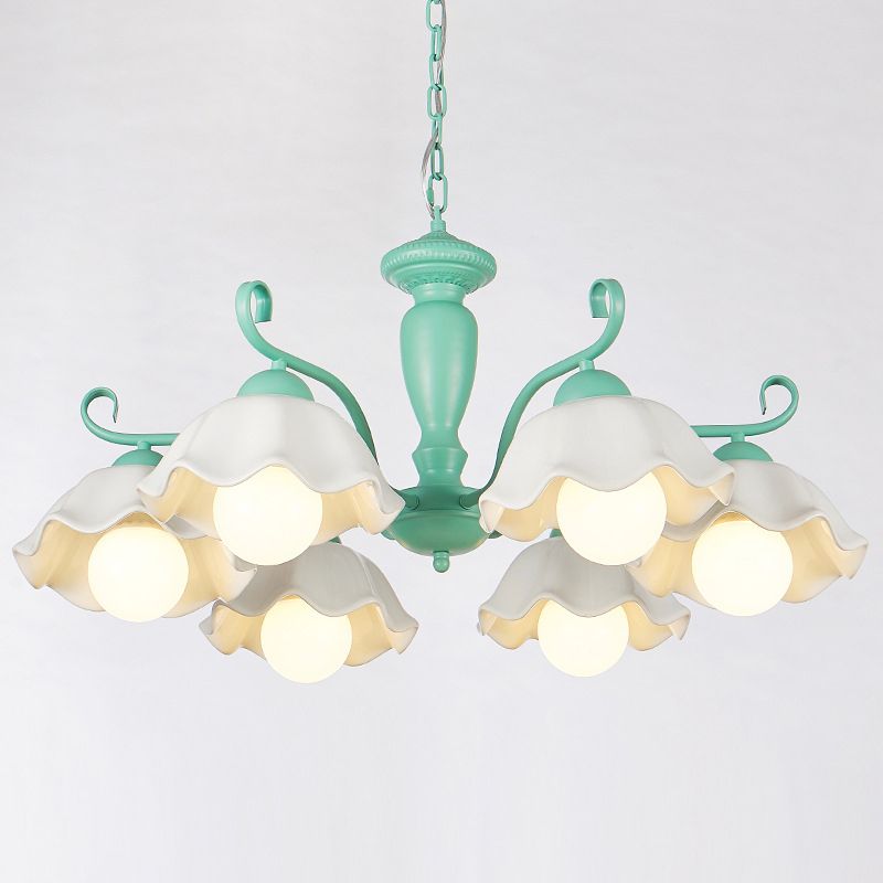 Lampada a sospensione a sospensione a sospensione in stile multi-testa Lampada a forma di lampadario per soggiorno per soggiorno