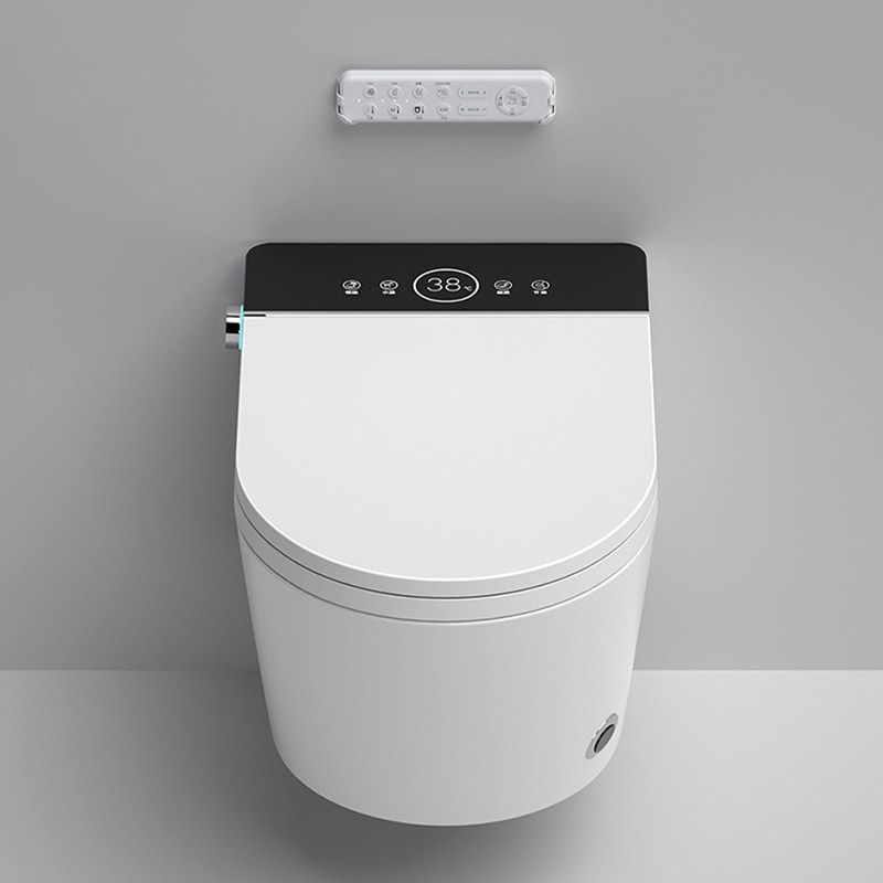 Modern 1-Piece Toilet Bowl In-Wall Urine Toilet with Seat for Washroom