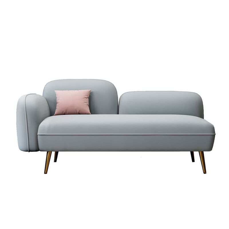 Grey/Blue/Pink Velvet Sofa 55.12"/63" Wide Square Arm Loveseat