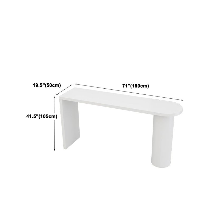 1/5 Pieces Geometric Bar Table Set Modern Wooden Home Table with Foot Bar Stools