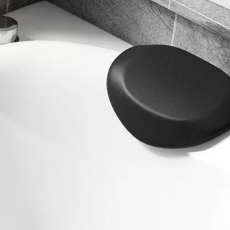 Modern Acrylic Bath Corner Soaking Back to Wall White Modern Bathtub