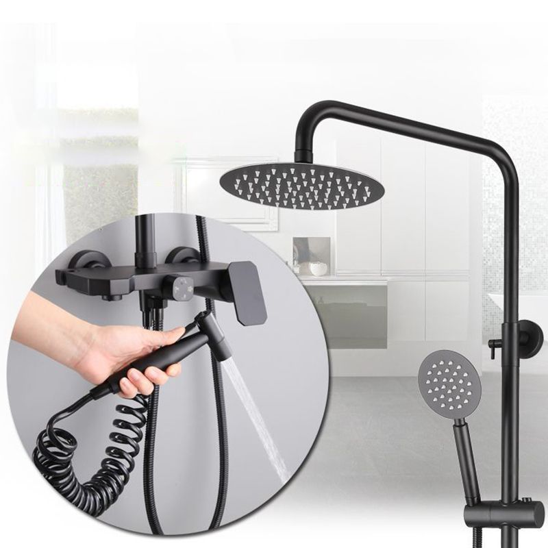Modern Oval Swivel Shower Stainless Steel Shower Head Shower Faucet on Wall