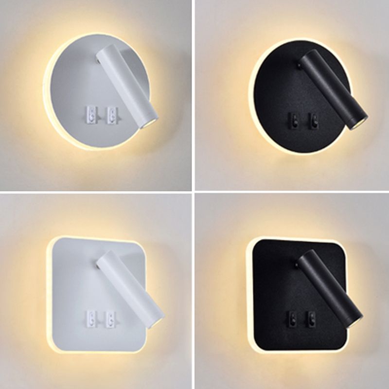 Metal Reading Wall Light Fixture Modern Style Wall Light Sconce for Bedroom