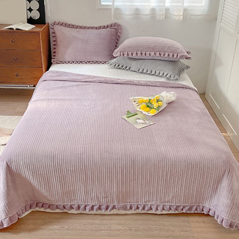 Solid Color Bed Sheet Set Polyester Breathable Bed Sheet Set
