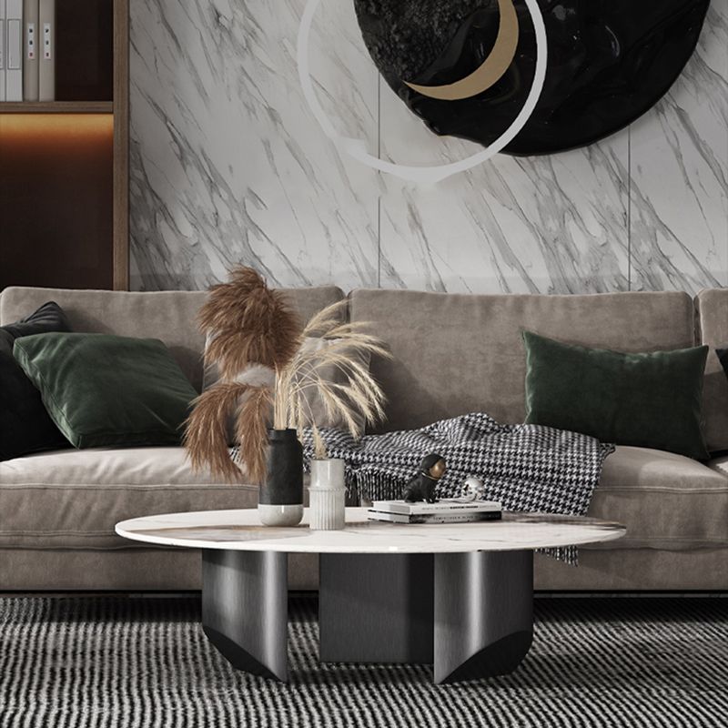 Slate Round Modern Coffee Table No Distressing Coffee Table Set
