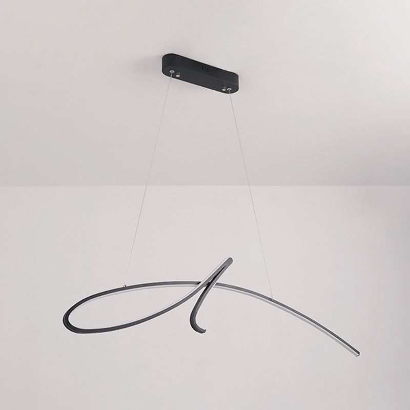 Lineare Form Island Light Modern Style Metal 1 Light Island Lighting