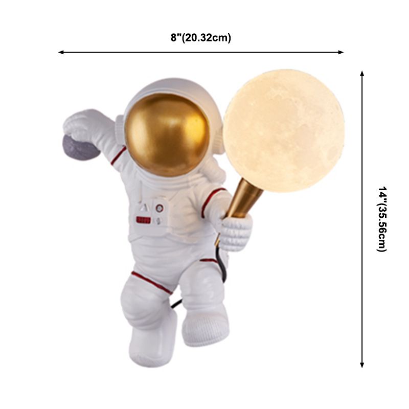 Contemporary Simplicity Wall Sconce Lights Astronaut Shape Light for Bedroom