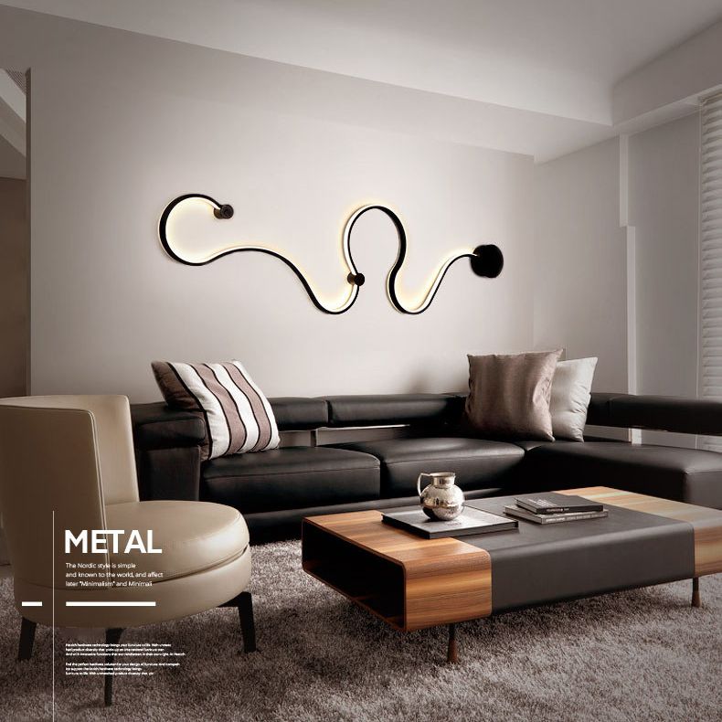 Lampada con scarpa con scarpa con scarpa con foglie contemporanea a monte a parete a parete in metallo