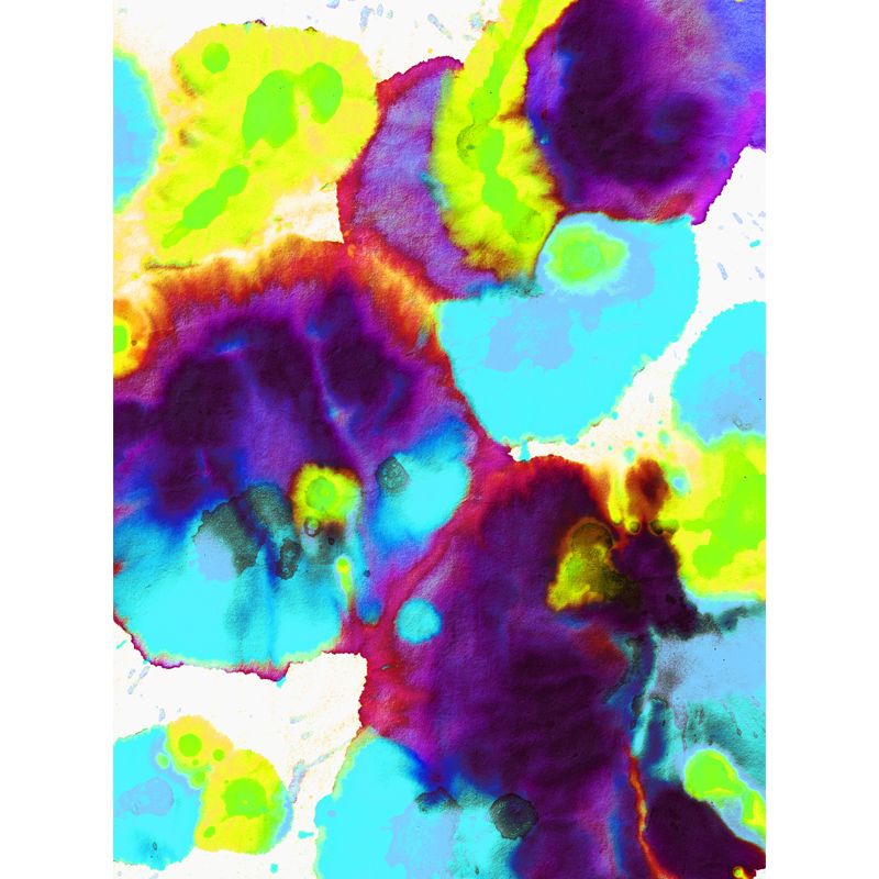 Purple Lotus Leaf Wallpaper Mural Water-Proof Artistry Living Room Wall Decoration