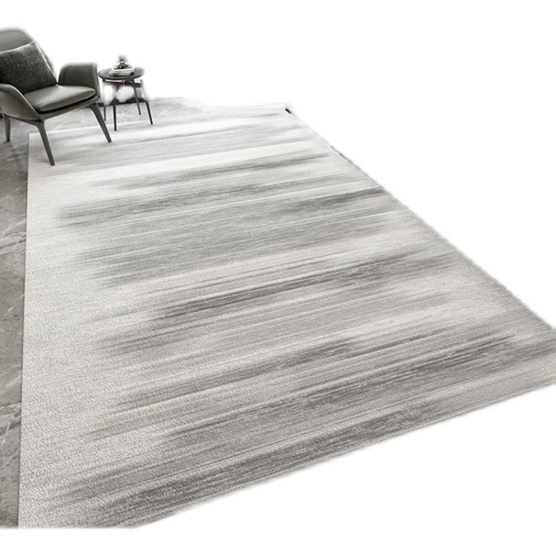 Gray Pure Color Carpet Polyester Casual Area Carpet Anti-Split Rug for Indoor Room