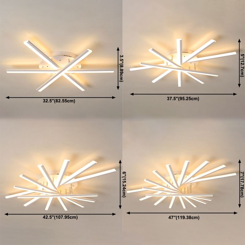 Moderno minimalista LED LED Light Light Light Ferro Filio interno con ombra acrilica