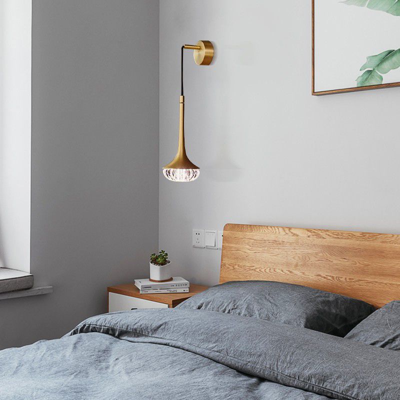 Crystal Sconce Light Segret Lampada da parete per interni postmoderna per soggiorno camera da letto