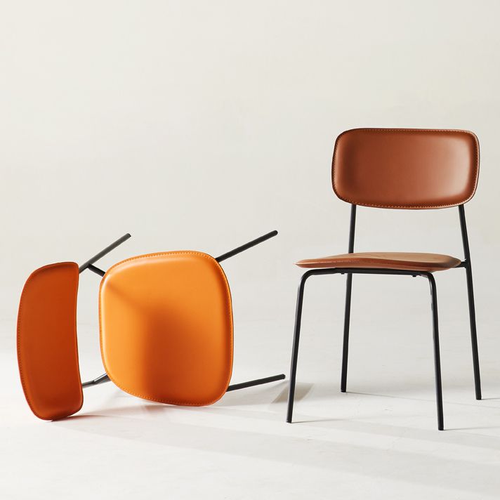 Chaise d'appoint empilable, chaise industrielle à dossier ouvert, sans accoudoirs, pour salle à manger