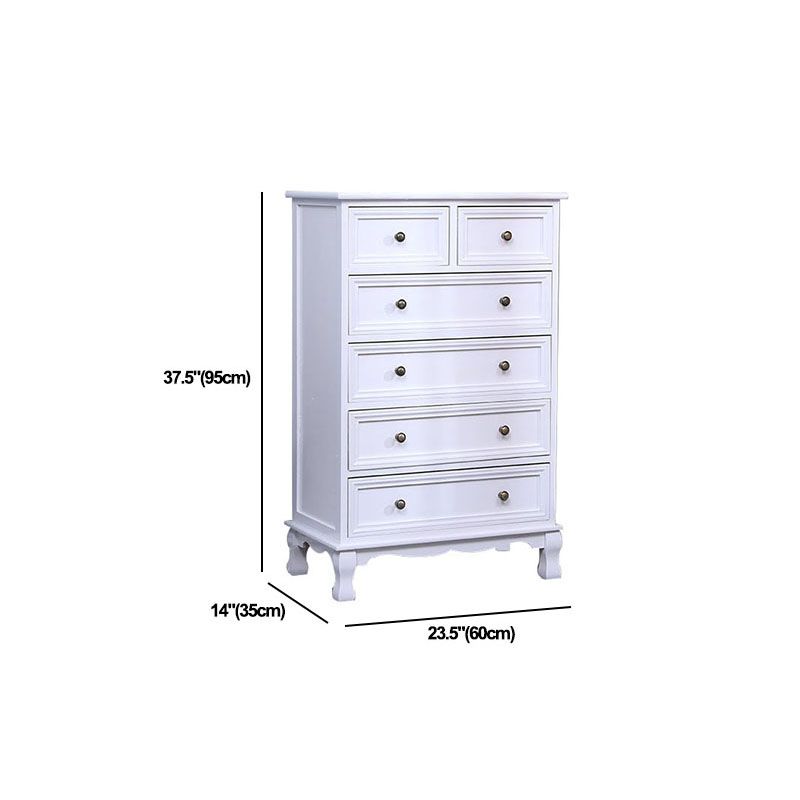 American Traditional Style Wooden Storage Chest Dresser Bedroom Storage Chest