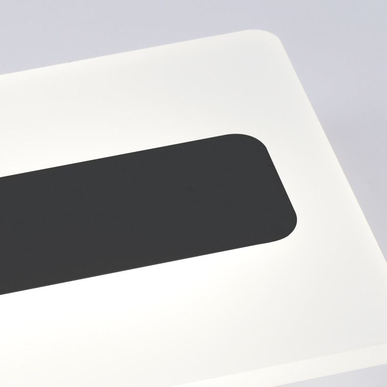 LED Wall Line Light Modern Style Metal Acrylic Rectangle Shape Wall Sconce