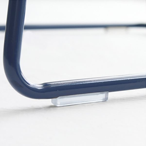 Backrest Armless Counter Stool Modern Iron Bar Stool with Plastic Cushion