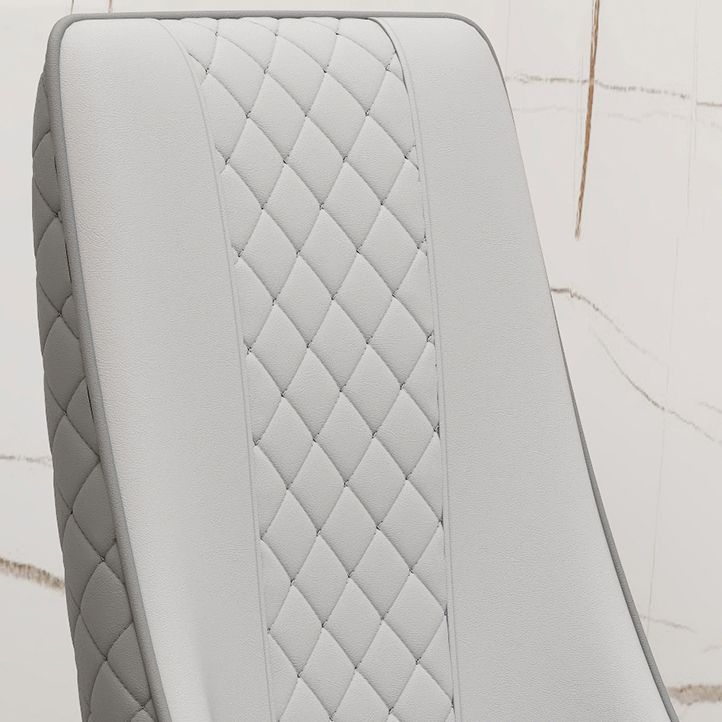 Fabric Dining Side Chair Modern Parsons Armless Chair for Kitchen Use
