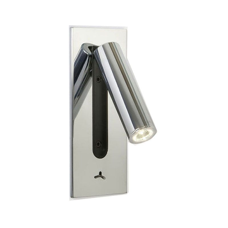 1-Light Cylindrical Wall Mount Light Modern Style Metal Reading Wall Lamp